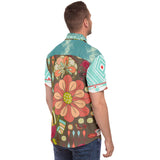 Infinity Squared S/S Button Down Shirt Short Sleeve Button Down Shirt - AOP - Thathoodyshop