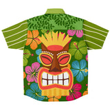 The Tiki God S/S Button Down Shirt Short Sleeve Button Down Shirt - AOP - Thathoodyshop