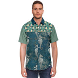 Bon Voyage S/S Button Down Shirt Short Sleeve Button Down Shirt - AOP - Thathoodyshop