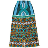 Turquoise Tonight Flare Leg Joggers Athletic Flare Jogger - AOP - Thathoodyshop