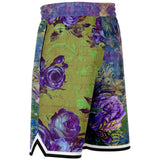 Royal Peacock Basketball Shorts Basketball Short Rib - AOP - Thathoodyshop