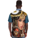 Steampunk Galatica S/S Button Down Shirt Short Sleeve Button Down Shirt - AOP - Thathoodyshop