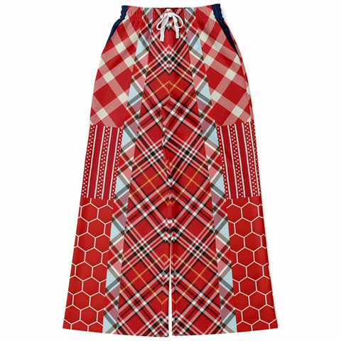 Red Tide Plaid Stretchy Phat Bellbottoms Bellbottoms - Thathoodyshop