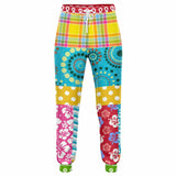 Maui Waui Hawaiian Patchwork Unisex Fleece Joggers Joggers - Thathoodyshop