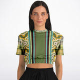 Rolling Green Cropped Sweater Cropped Short Sleeve Sweatshirt - Thathoodyshop