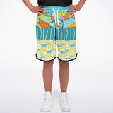 Blue Bullwinkle Basketball Shorts Basketball Short Rib - AOP - Thathoodyshop
