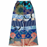 Blue Andalusian Patchwork Stretchy Phat Bellbottoms Bellbottoms - Thathoodyshop