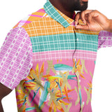 Pink Passion S/S Button Down Shirt Short Sleeve Button Down Shirt - AOP - Thathoodyshop