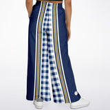 Gingham Style Gingham Plaid Flare Leg Joggers Bellbottoms - Thathoodyshop