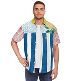 Lemony-Fresh S/S Button Down Shirt Short Sleeve Button Down Shirt - AOP - Thathoodyshop