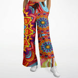 Hippy-Dippy Red Stretchy Phat Bellbottoms Bellbottoms - Thathoodyshop