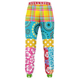 Maui Waui Hawaiian Patchwork Unisex Fleece Joggers Joggers - Thathoodyshop