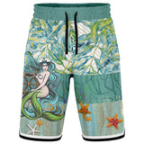 My Little Mermaid Basketball Shorts Basketball Short Rib - AOP - Thathoodyshop