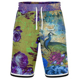 Royal Peacock Basketball Shorts Basketball Short Rib - AOP - Thathoodyshop