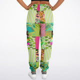 Pink Cerise Plaid Paisley Cargo Joggers Cargo Joggers - Thathoodyshop