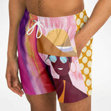 Bahama Mama Bella Patchwork Print Swim Trunks/Shorts Swim Trunks - Thathoodyshop
