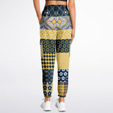 Dauphin Patchwork Stripe Unisex Cargo Joggers Athletic Cargo Sweatpants - AOP - Thathoodyshop