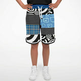 Pacific Palisades Patchwork Plaid Basketball Shorts Basketball Shorts - Thathoodyshop