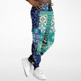Mykonos Floral Patchwork Unisex Cargo Sweats Cargo Sweats - Thathoodyshop