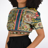 My Mosaic Life Cropped Sweater Cropped Short Sleeve Sweater - Thathoodyshop