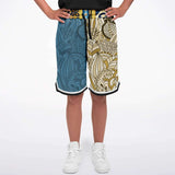 Blue Royale Basketball Shorts Basketball Short Rib - AOP - Thathoodyshop