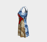Giraffe Safari II Dress Flare Dress - Thathoodyshop