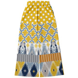 Talullah Bankhead Ikat Polka Dot Stretchy Phat Bellbottoms Wide Leg Pants - Thathoodyshop
