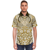 Brown Amarillo S/S Button Down Shirt Short Sleeve Button Down Shirt - AOP - Thathoodyshop
