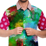 Jubilee's Garden S/S Button Down Shirt Short Sleeve Button Down Shirt - AOP - Thathoodyshop