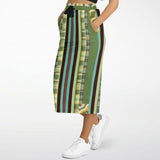 Green Caravan Pocket Maxi Skirt Long Pocket Skirt - Thathoodyshop