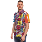 Blossom Hill S/S Button Down Shirt Short Sleeve Button Down Shirt - AOP - Thathoodyshop