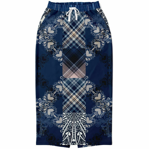 Blue Mystic Pocket Maxi Skirt Long Skirt - Thathoodyshop