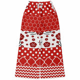 Red Crimson Flare Leg Joggers Flare Joggers - Thathoodyshop