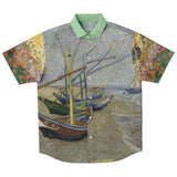 Gone Sailing S/S Button Down Shirt Short Sleeve Button Down Shirt - AOP - Thathoodyshop