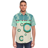 Circle Time S/S Button Down Shirt Short Sleeve Button Down Shirt - AOP - Thathoodyshop