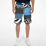 Pacific Palisades Patchwork Plaid Basketball Shorts Basketball Shorts - Thathoodyshop