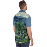 Midnight Moon S/S Button Down Shirt Short Sleeve Button Down Shirt - AOP - Thathoodyshop