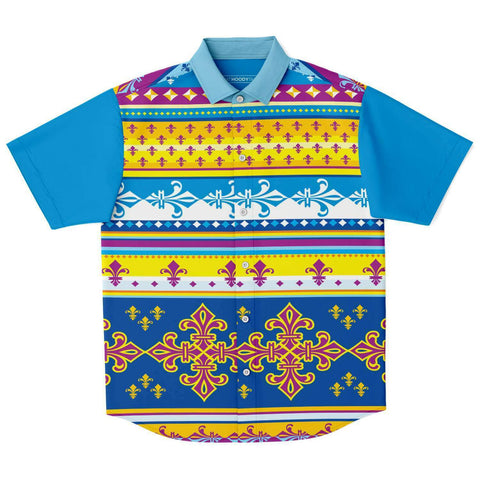 Royal Flush S/S Button Down Shirt Short Sleeve Button Down Shirt - AOP - Thathoodyshop