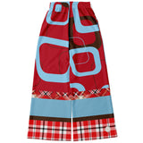 Red Pacific Palisades Plaid SW Bellbottoms Flare Leg Joggers - Thathoodyshop