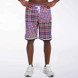 Mercury Retrograde Polka Plaid Basketball Shorts Basketball Shorts - Thathoodyshop