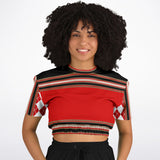 Gold Line Trio Cropped Sweater Athletic Cropped Short Sleeve Sweatshirt - AOP - Thathoodyshop