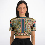 My Mosaic Life Cropped Sweater Cropped Short Sleeve Sweater - Thathoodyshop