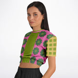 Jambalaya Cropped Sweater Cropped Short Sleeve Sweater - Thathoodyshop