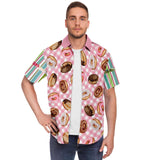 Give Me Some Sugar S/S Button Down Shirt Short Sleeve Button Down Shirt - AOP - Thathoodyshop