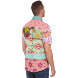 Summer of Love S/S Button Down Shirt Short Sleeve Button Down Shirt - AOP - Thathoodyshop