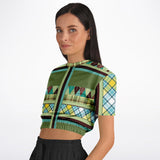 Hypnotic Zen Cropped Sweater Cropped Short Sleeve Sweater - Thathoodyshop