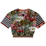 Remembering Woodstock Floral Cropped Sweater Cropped Sweater - Thathoodyshop