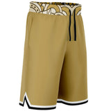 Brown Amarillo Basketball Shorts Basketball Short Rib - AOP - Thathoodyshop