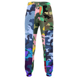 THS Snake Bite Patchwork Camo Stretch Poly Joggers Joggers - Thathoodyshop