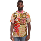 Brando Tahiti S/S Button Down Shirt Short Sleeve Button Down Shirt - AOP - Thathoodyshop